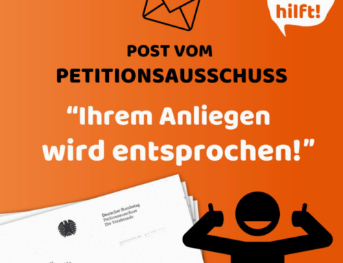 14. März 2025 – Der Deutsche Bundestag hat offiziell bestätigt, dass unserer Petition entsprochen wurde